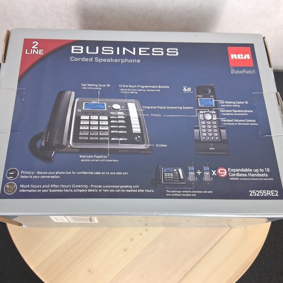 RCA® ViSYS™ 25255RE2 Two-Line Corded/Cordless Phone System with Answering System - Picture 6 of 7